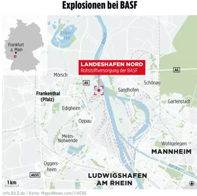 ▲爆炸現(xiàn)場照片